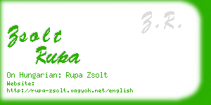 zsolt rupa business card